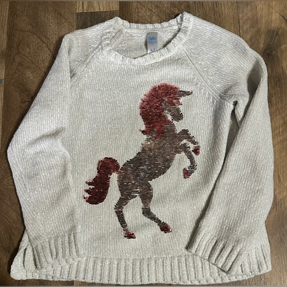 Sequined Unicorn Super Soft Sweater - Picture 1 of 2